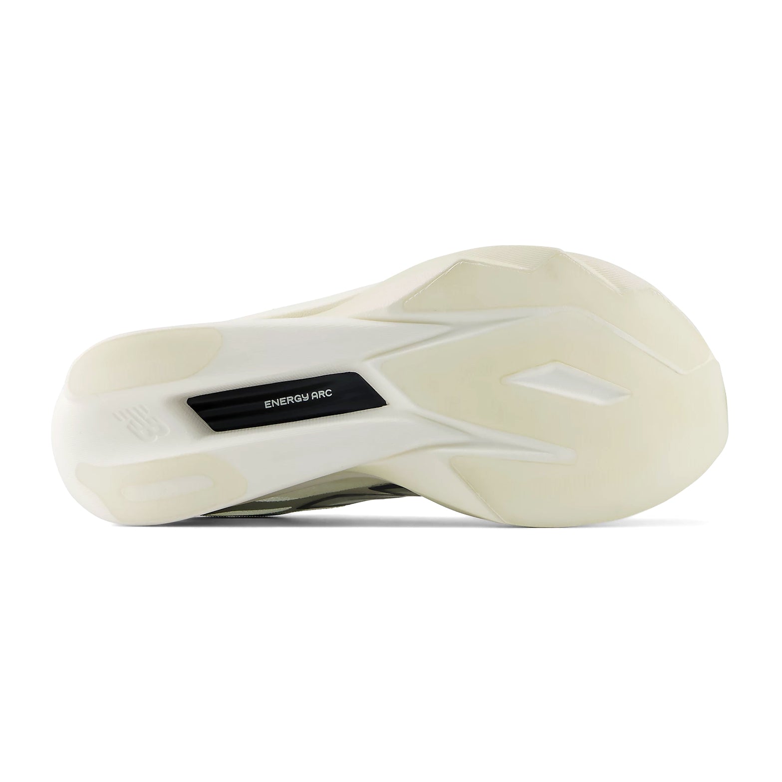 Women's New Balance SuperComp Elite v6 Running Shoes Grey Matter Neo Flame sole view displaying ultra-thin race day outsole for grippy confident traction during competitive road racing