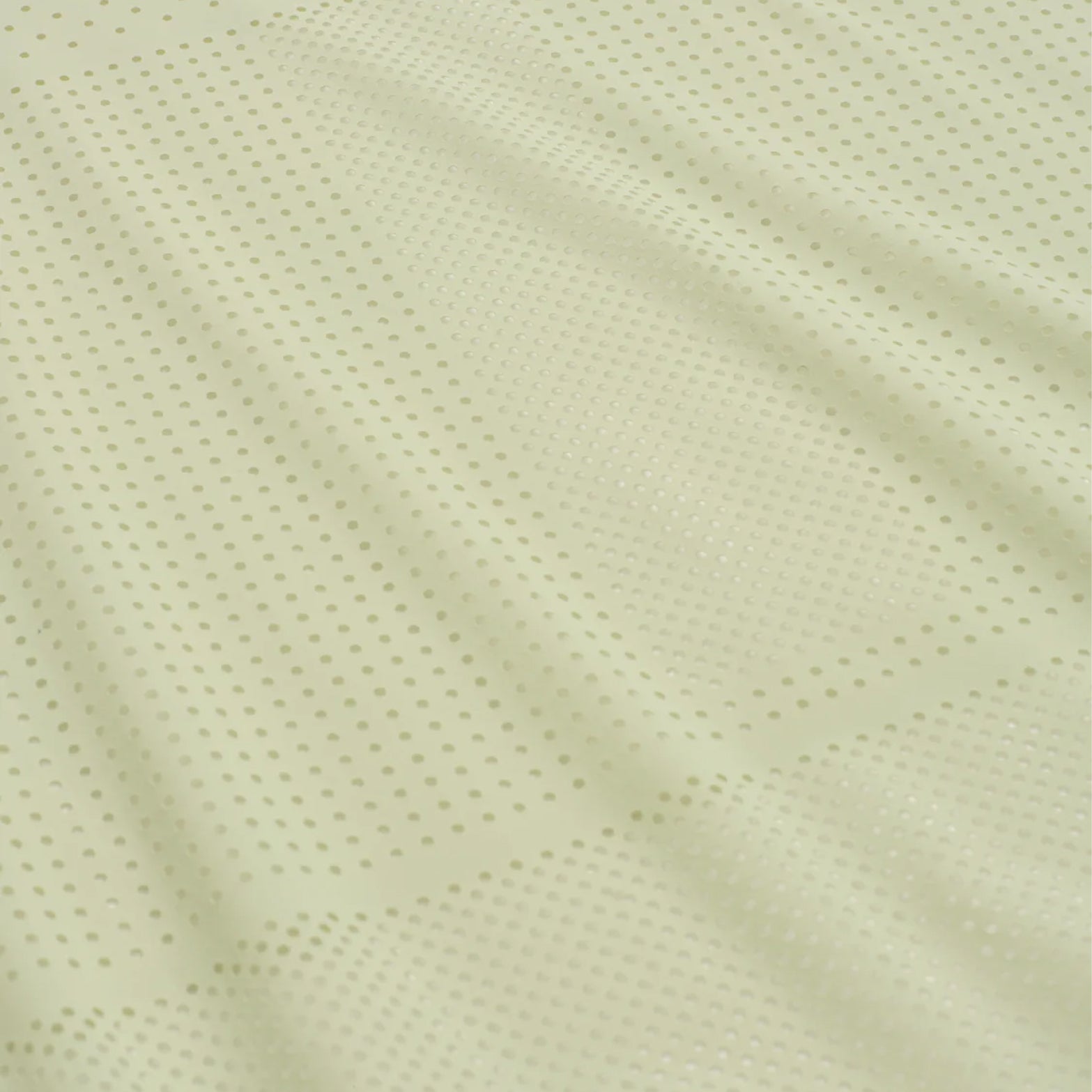 Women's Raide Thermal Dispersion Tee Lichen close-up of body-mapped laser-cut perforations showing concentrated centre back ventilation zones with 115gsm Italian-knit microfibre for maximum evaporative cooling