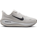 Off-white Women’s Vomero Plus Running Shoes Anthracite / Phantom / Gridiron White with a thick, sculpted sole featuring ZoomX cushioning and a prominent black swoosh on the side.