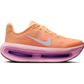 Women's Nike Vomero Premium Running Shoes Orange Pink outer side view showing dual Air Zoom units with full-length ZoomX foam midsole and maximum cushioning platform