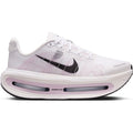 Women's Nike Vomero Premium Running Shoes White Summit White Bleached Lilac Black outer side view showing dual Air Zoom units with full-length ZoomX foam for maximum cushioned daily running