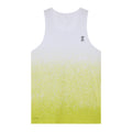 Women's On Zero Singlet White Yellow product view showing ultra-lightweight construction with On DryTec moisture-wicking fabric and athletic racer-back styling