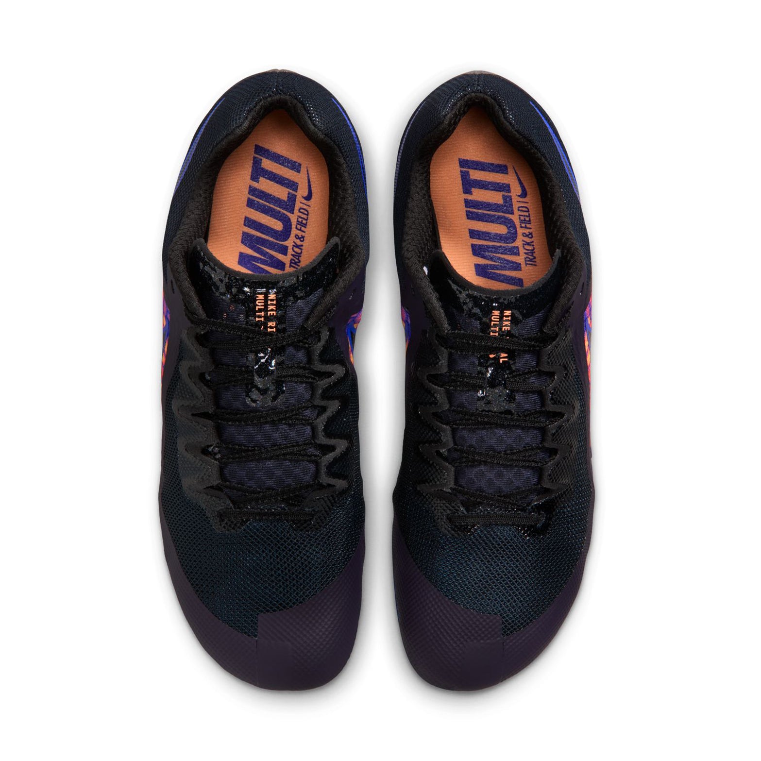 Zoom Rival Multi Glam Running Spikes Dark Obsidian / Black - Achilles Heel