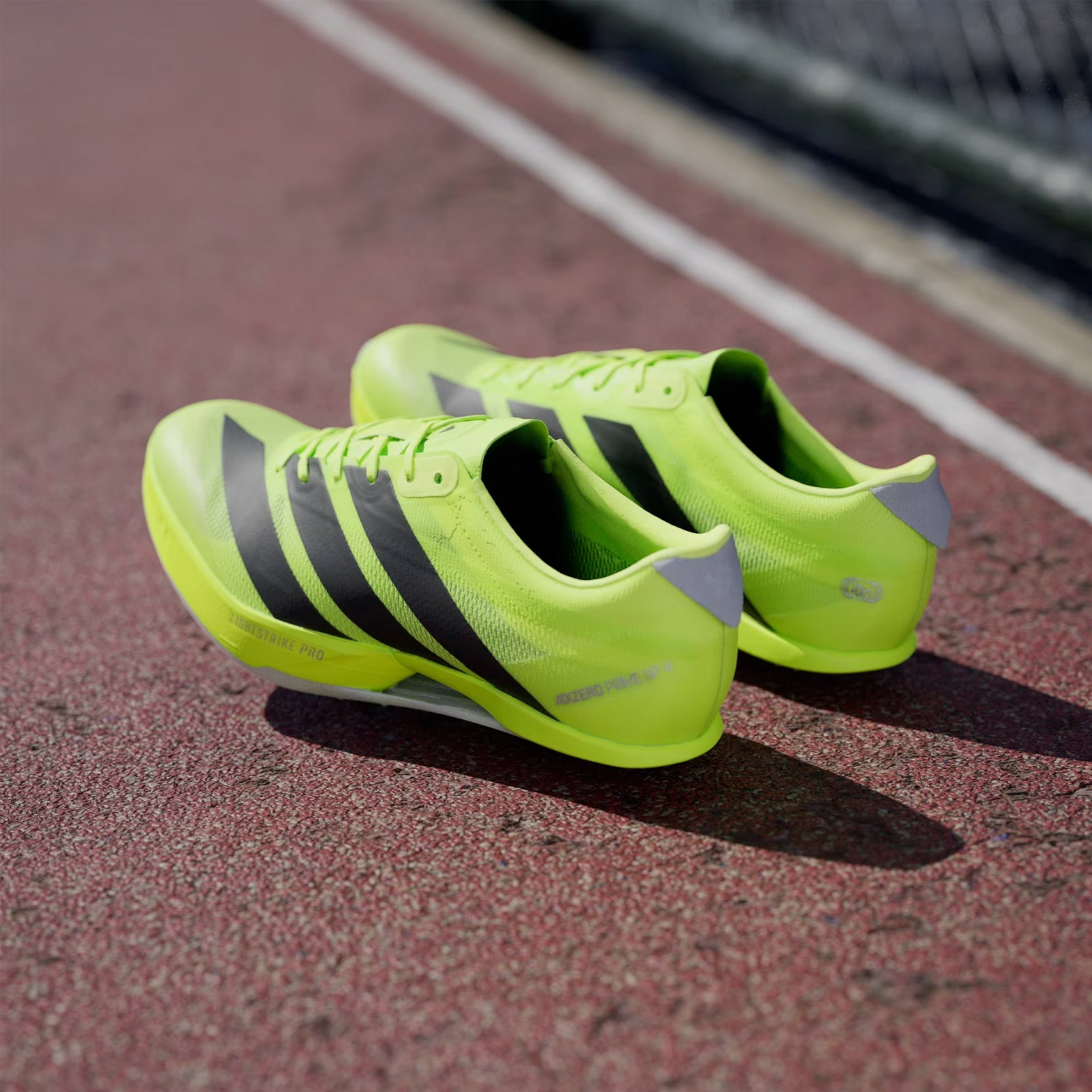 Adizero Prime SP4 Running Spikes Lucid Lemon / Core Black / Silver Metallic - Achilles Heel