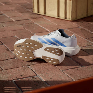 adidas Women's Adizero EVO SL Running Shoes Cloud White / Blue Fusion / Off White - achilles heel