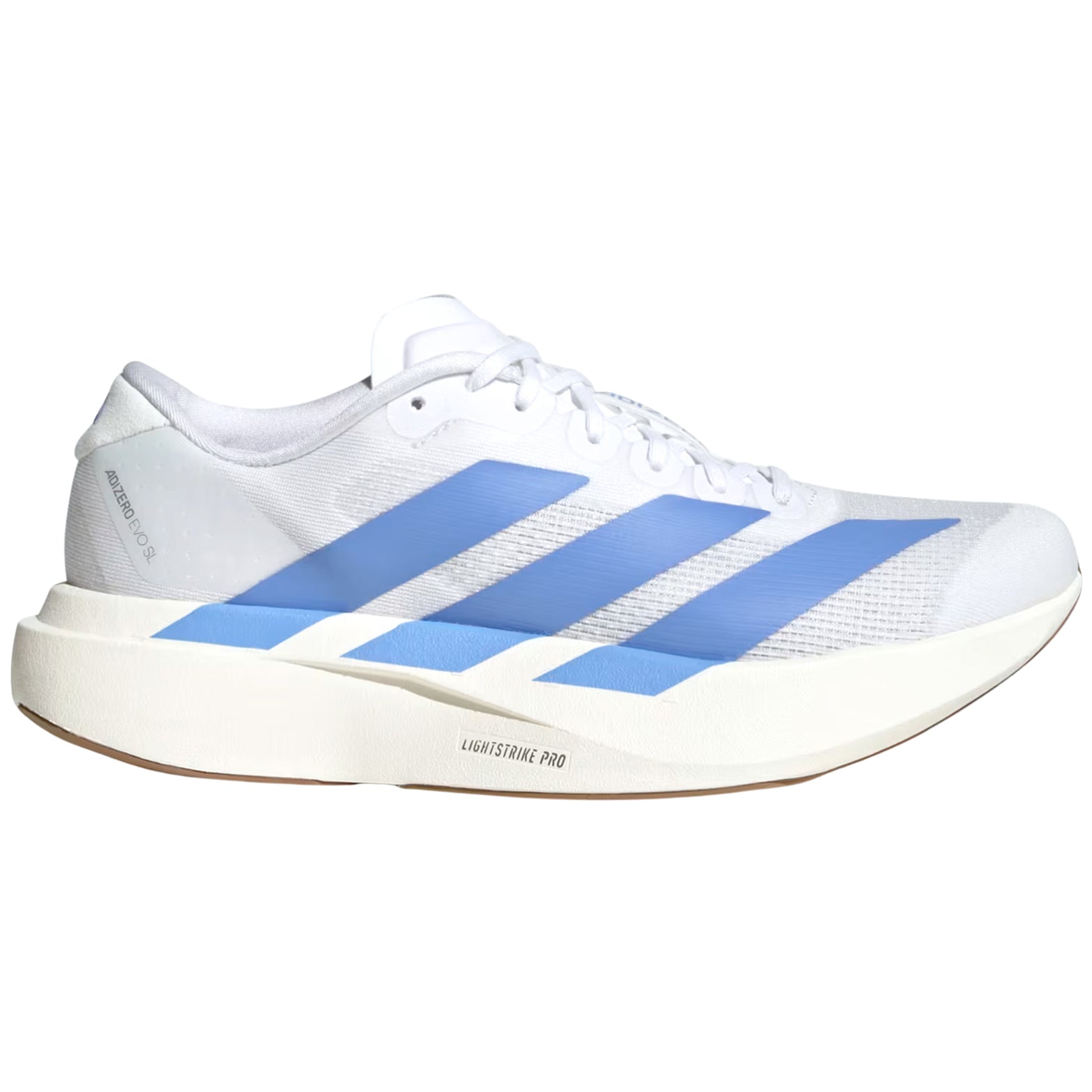 Women's Adizero EVO SL Running Shoes Cloud White / Blue Fusion / Off White - Achilles Heel