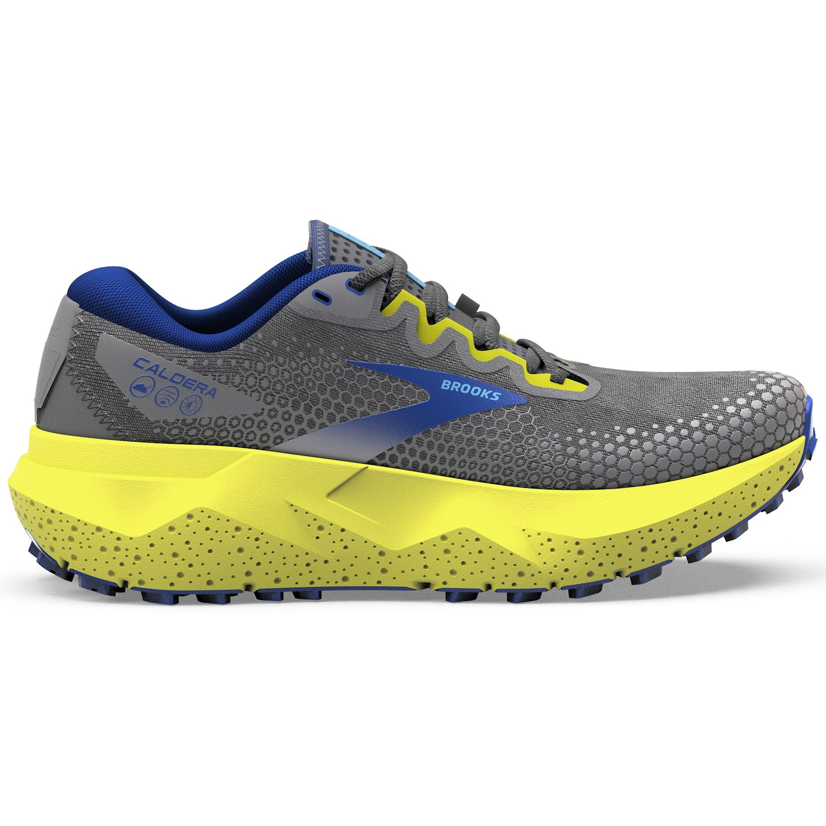 Brooks Men's Caldera 6 Trail Running Shoes Gunmetal / Surf the 