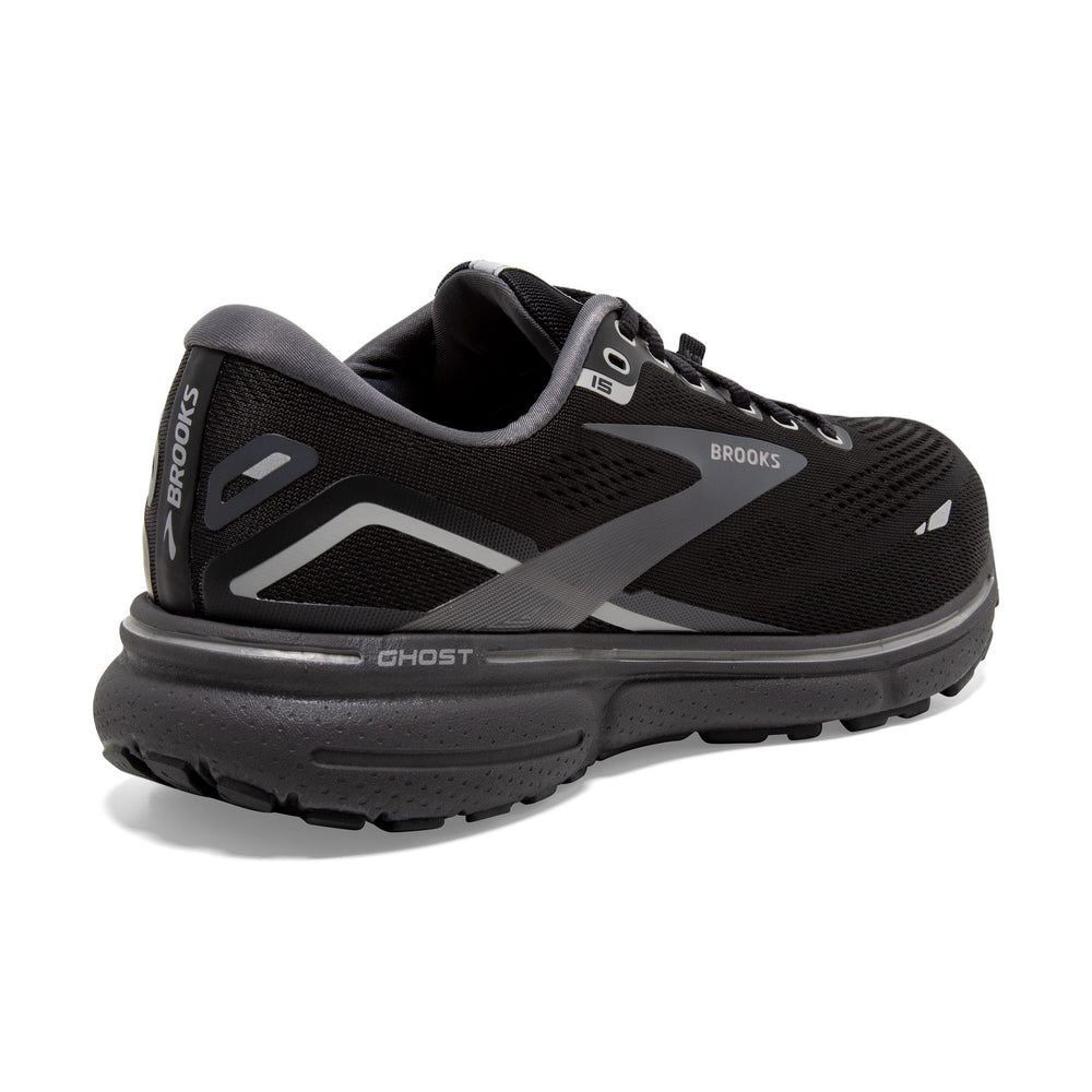 Brooks Women's Ghost 15 GORE-TEX Running Shoe Black / Blackened Pearl / Alloy - achilles heel