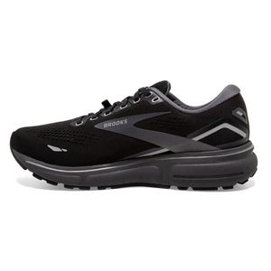 Brooks Women's Ghost 15 GORE-TEX Running Shoe Black / Blackened Pearl / Alloy - achilles heel