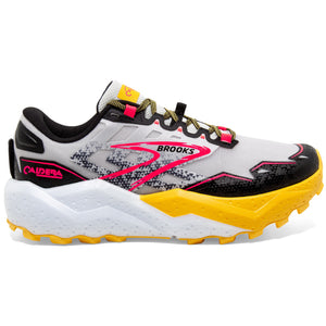Brooks Women's Caldera 7 Trail Running Shoes Lunar Rock / Lemon Chrome / Black / Black - achilles heel