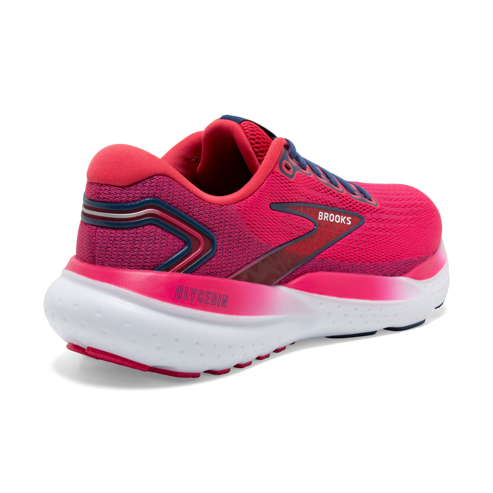 Brooks Women's Glycerin 21 Running Shoes Raspberry / Estate Blue - achilles heel