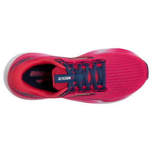 Brooks Women's Glycerin 21 Running Shoes Raspberry / Estate Blue - achilles heel