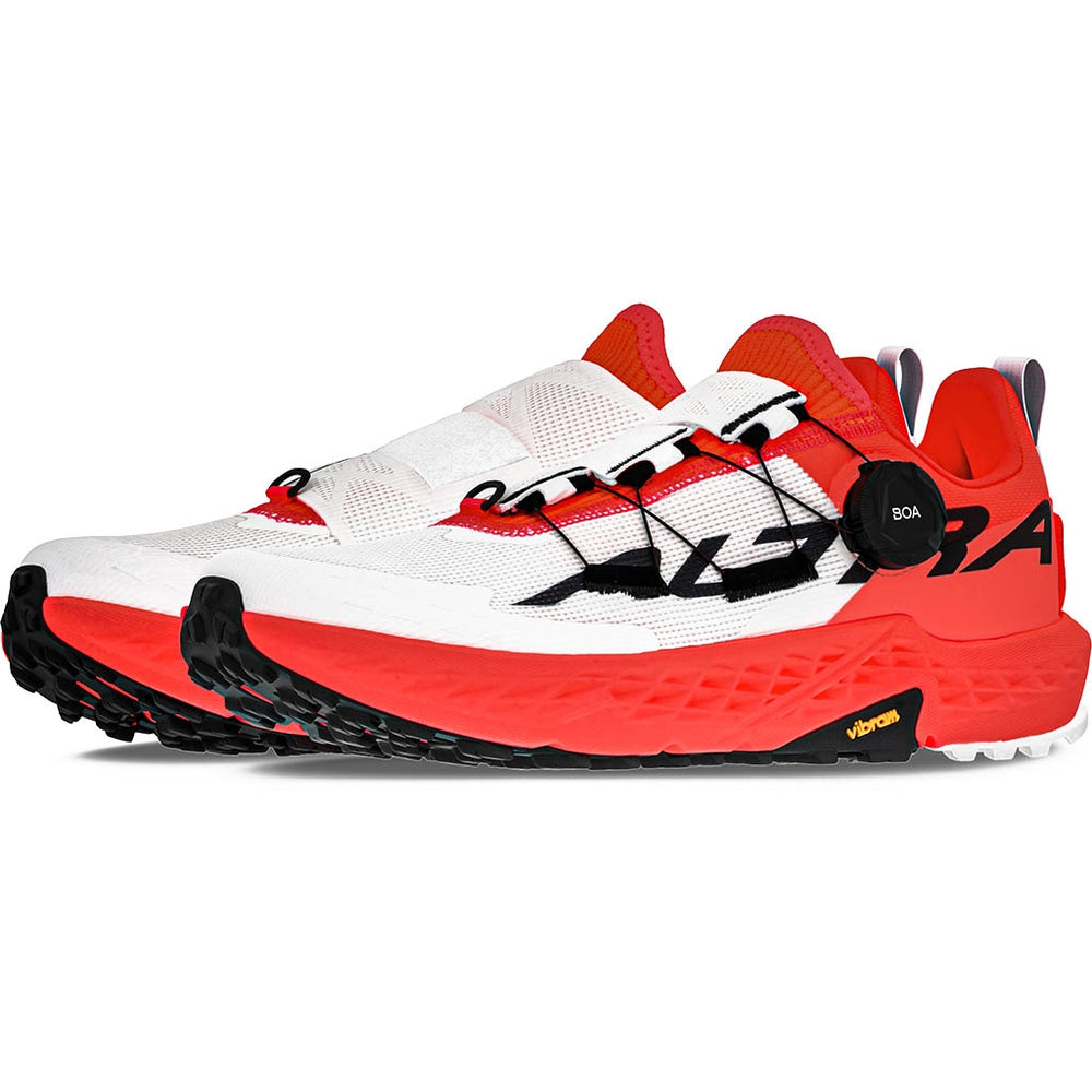 Altra Women's Timp 5 BOA Trail Running Shoes White / Coral - achilles heel