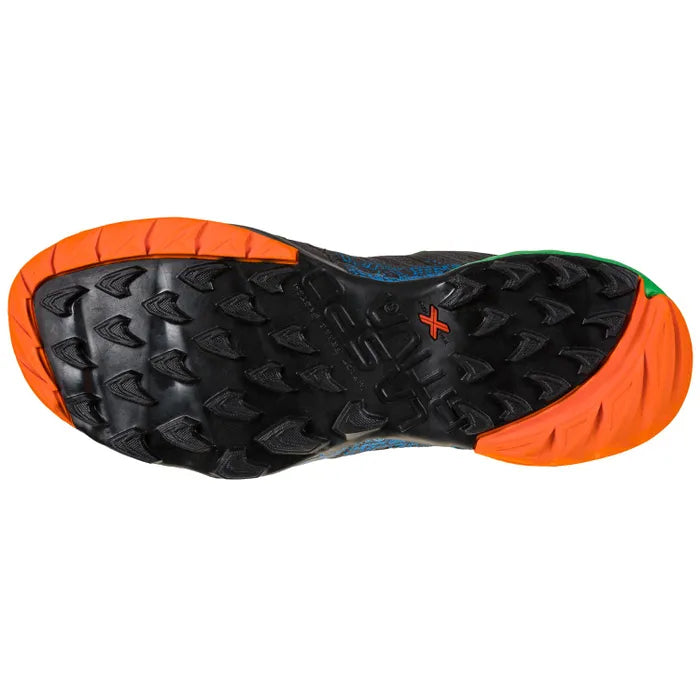 La Sportiva Men's Akasha 2 Trail Running Shoes Carbon / Flame - achilles heel