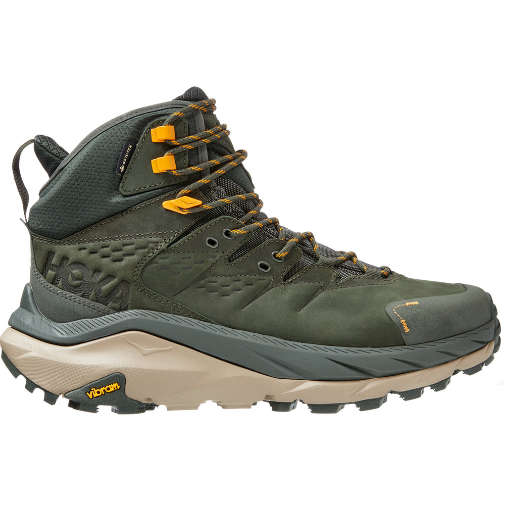 Hoka Men's Kaha 2 GORE-TEX Walking Boots Duffel Bag / Radiant Yellow - achilles heel