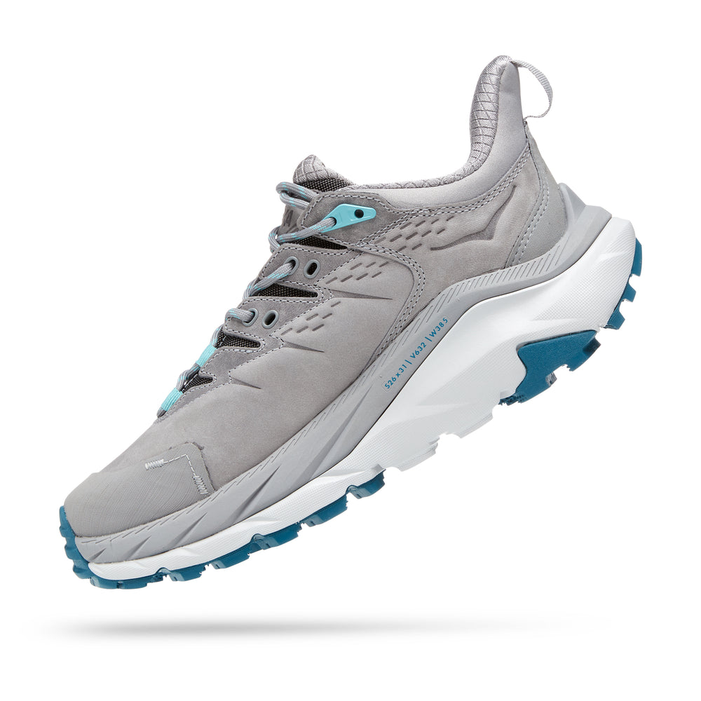 Hoka Women's Kaha 2 Low GORE-TEX Walking Shoes SharkSkin / Blue Coral - achilles heel