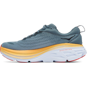 Hoka Men's Bondi 8 Running Shoes Goblin Blue / Mountain Spring - achilles heel