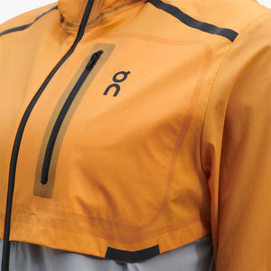 On Women's Weather Jacket Mango / Hail - achilles heel