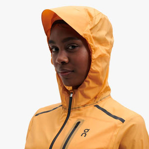 On Women's Weather Jacket Mango / Hail - achilles heel
