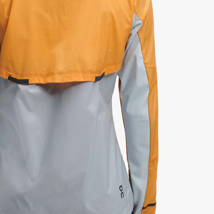 On Women's Weather Jacket Mango / Hail - achilles heel