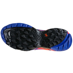 La Sportiva Women's Akasha Trail Running Shoes Royal / Cherry - achilles heel
