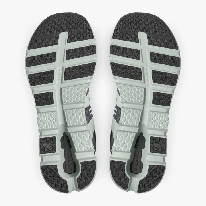 On Men's Cloudrunner Running Shoes Alloy / Moss - achilles heel