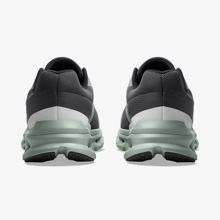 On Men's Cloudrunner Running Shoes Alloy / Moss - achilles heel
