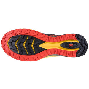 La Sportiva Men's Jackal Trail Running Shoes Black / Yellow - achilles heel