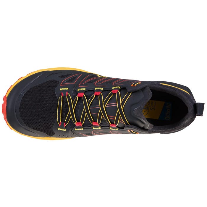 La Sportiva Men's Jackal Trail Running Shoes Black / Yellow - achilles heel