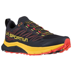 La Sportiva Men's Jackal Trail Running Shoes Black / Yellow - achilles heel