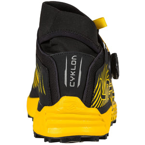 La Sportiva Men's Cyklon Trail Running Shoes Black / Yellow - achilles heel