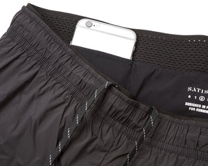 Satisfy TechSilk 8 Inch Shorts Black Silk - achilles heel