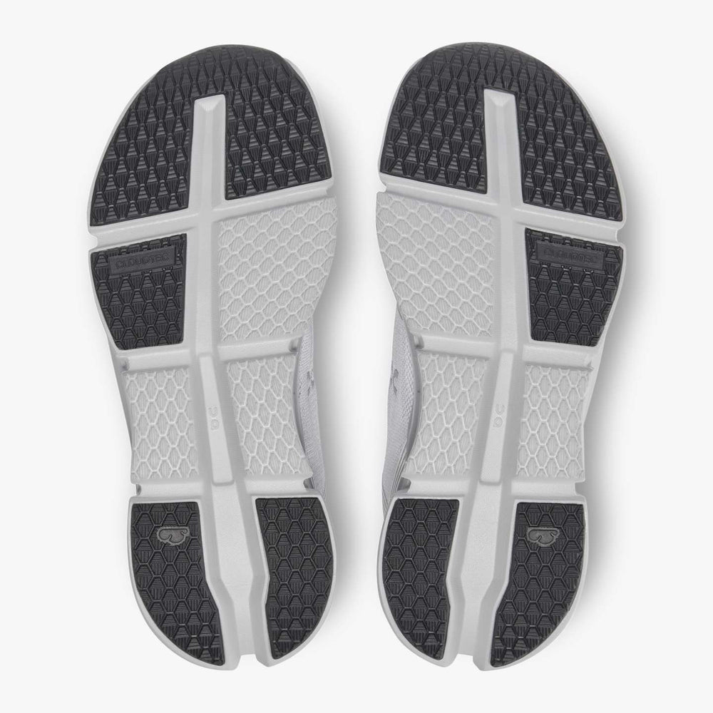On Women's Cloudgo Running Shoes White / Glacier - achilles heel