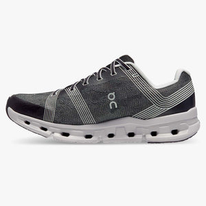On Men's Cloudgo Running Shoes Black / Glacier - achilles heel