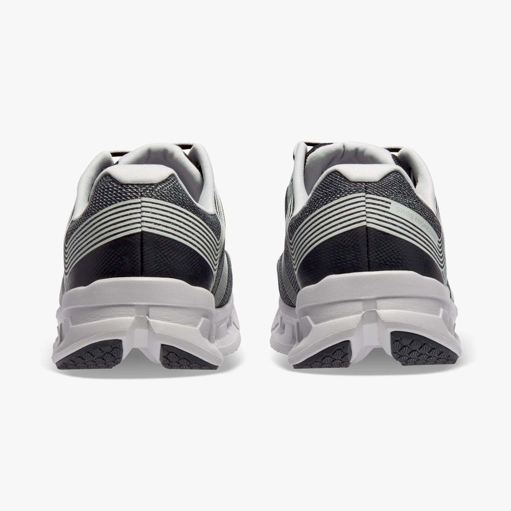 On Men's Cloudgo Running Shoes Black / Glacier - achilles heel