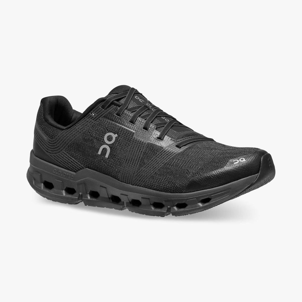 On Men's Cloudgo Running Shoes Black / Eclipse - achilles heel