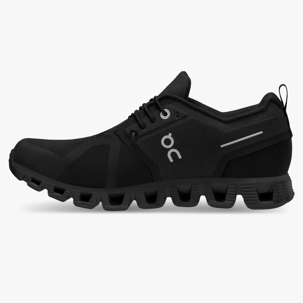 On Men's Cloud 5 Waterproof Running Shoes All Black - achilles heel
