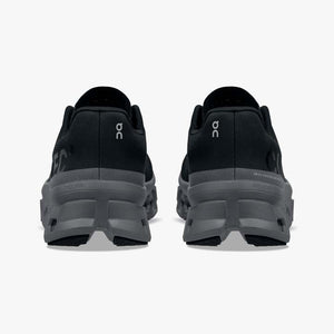 On Women's Cloudmonster Running Shoes Black / Magnet - achilles heel