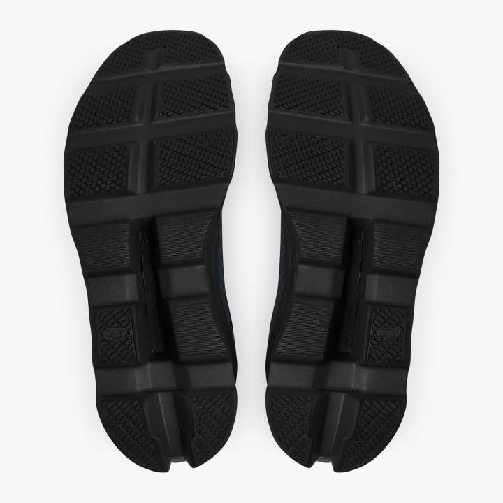 On Men's Cloudmonster Running Shoes All Black - achilles heel