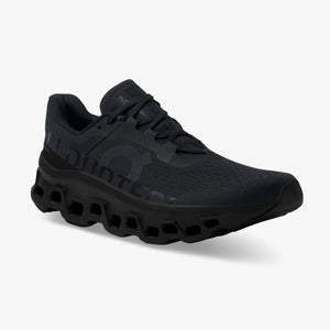 On Men's Cloudmonster Running Shoes All Black - achilles heel