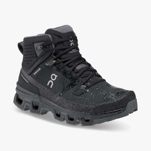 On Men's Cloudrock 2 Waterproof Walking Boots Black / Eclipse - achilles heel