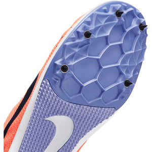 Nike Zoom Rival D 10 Running Spikes Bright Mango / Blackened Blue - achilles heel