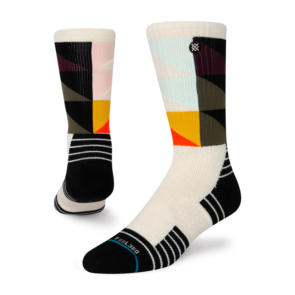 Stance Performance Montalvo Hike Crew Socks Off White - achilles heel