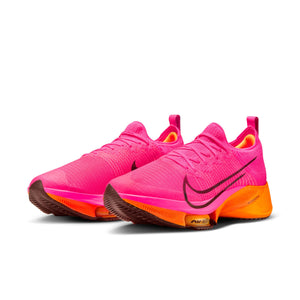 Nike Men's Air Zoom Tempo NEXT% Running Shoes Hyper Pink / Black / Laser Orange - achilles heel