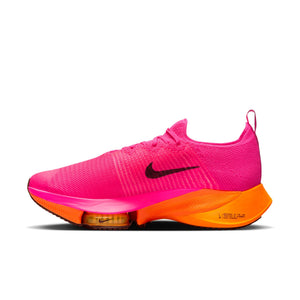 Nike Men's Air Zoom Tempo NEXT% Running Shoes Hyper Pink / Black / Laser Orange - achilles heel