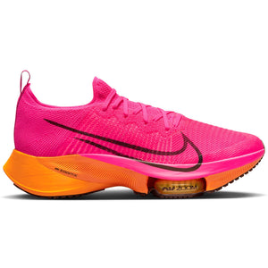 Nike Men's Air Zoom Tempo NEXT% Running Shoes Hyper Pink / Black / Laser Orange - achilles heel