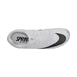 Nike Zoom Rival Sprint Running Spikes White / Black - achilles heel