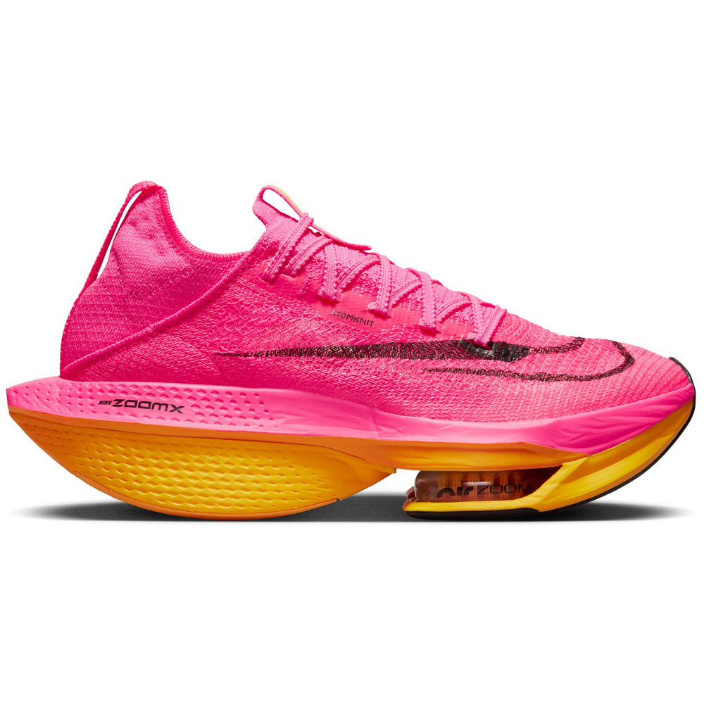 Nike Women's Alphafly 2  Running Shoes Hyper Pink / Black / Laser Orange - achilles heel