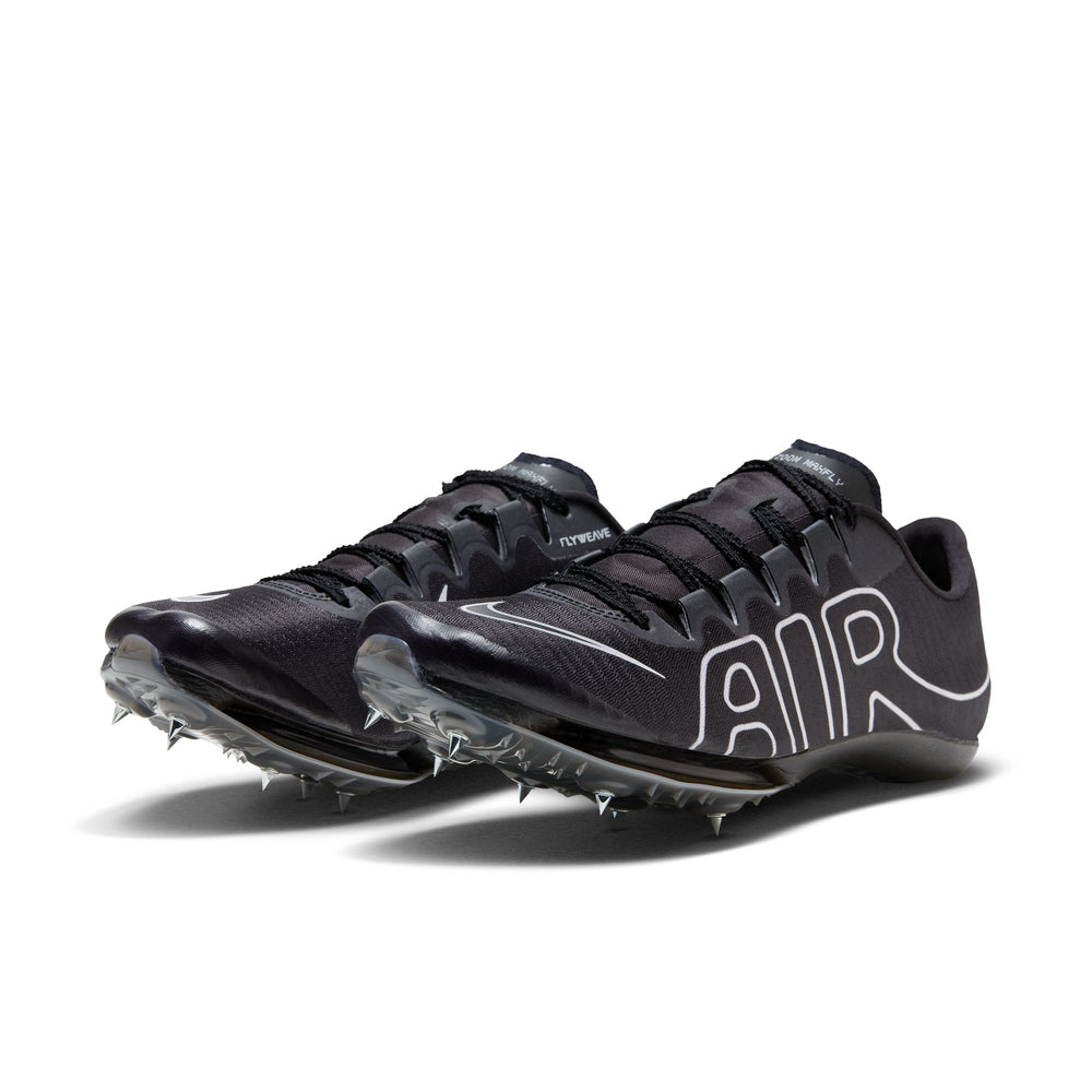 Nike Air Zoom Maxfly More Uptempo Running Spikes Black / White - achilles heel