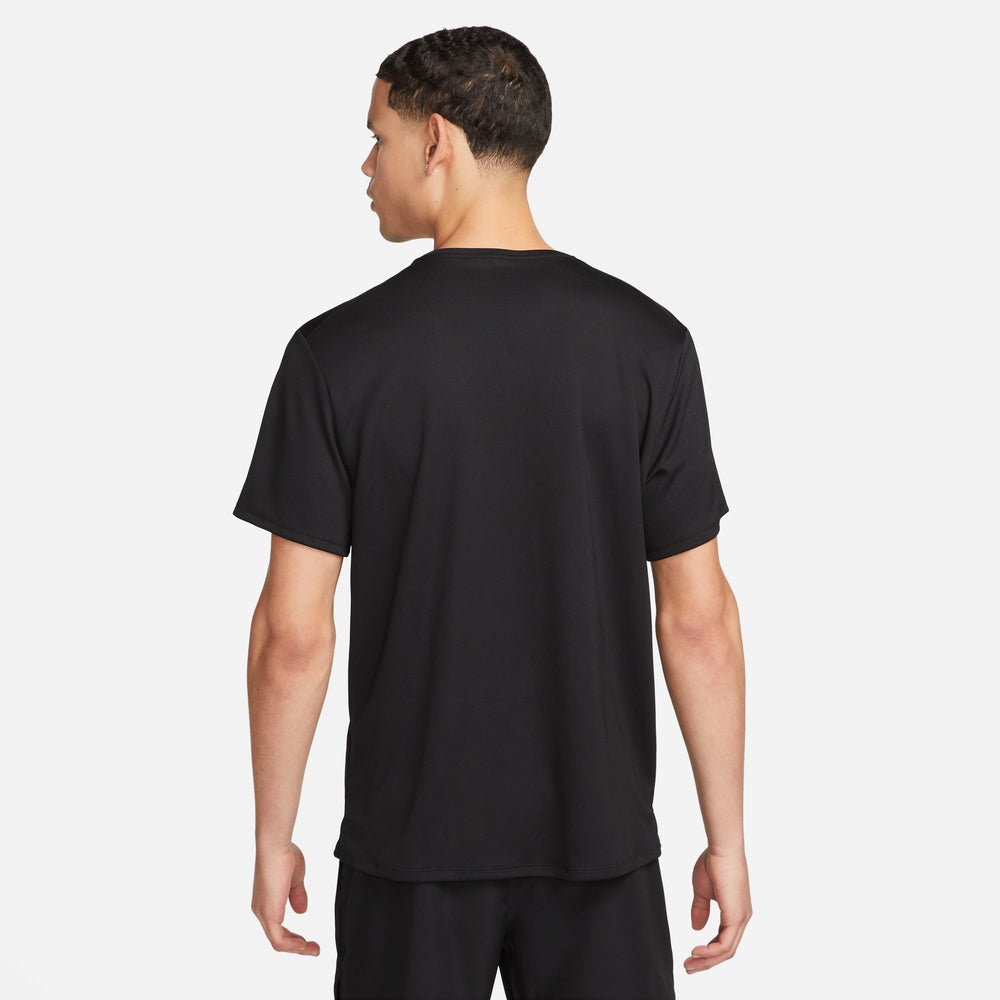 Nike Men's Dri-FIT Miler Tee Black / Reflective Silver - achilles heel